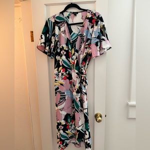 Halogen Mid length wrap dress!